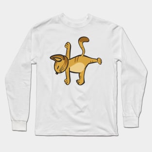 Cat In Different Yoga Poses Long Sleeve T-Shirt